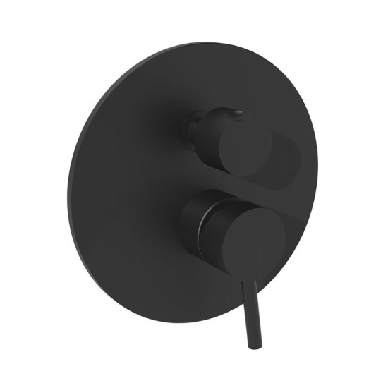 Душова система прихованого монтажу Paffoni чорний (KIT LIG019NO B)