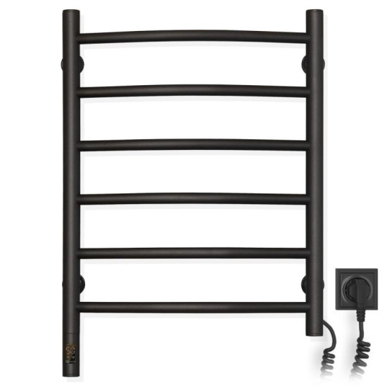 Полотенцесушитель Navin Камелия 480х600 Sensor 12-207033-4860 правый, сенсор с таймером, черный муар