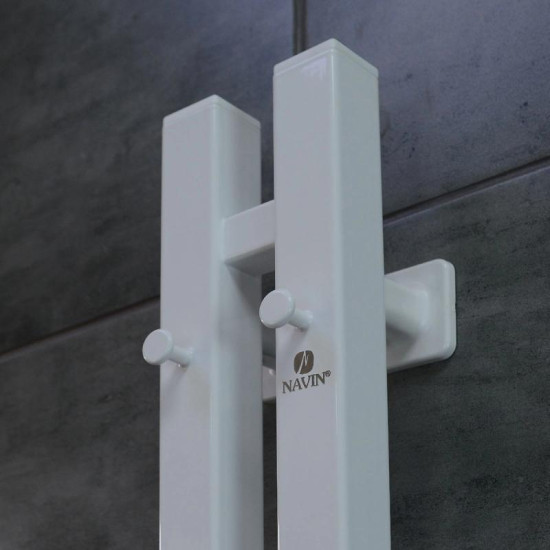 Полотенцесушитель Navin Силует Квадро 90х1200 12-134053-0912 Sensor правый, белый