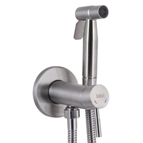 Гігієнічний душ із змішувачем Lidz Aria 111 Nickel LDARI111NKS46105 округлий