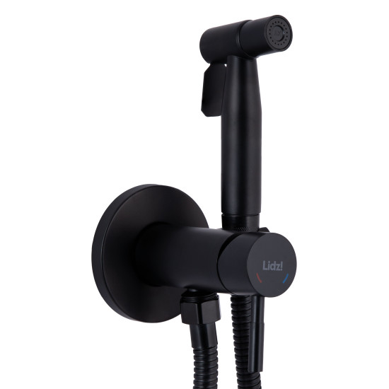 Гігієнічний душ із змішувачем Lidz Aria 111 Black LDARI111BLA46107 округлий