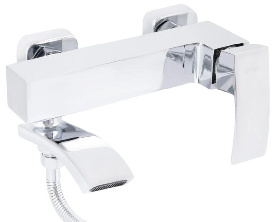 Змішувач для ванни Qtap Swan Cascada QTSWA260CRM45565 Chrome