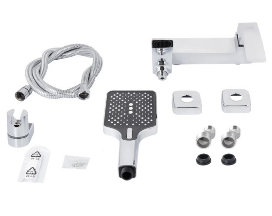 Змішувач для ванни Qtap Swan Cascada QTSWA260CRM45565 Chrome