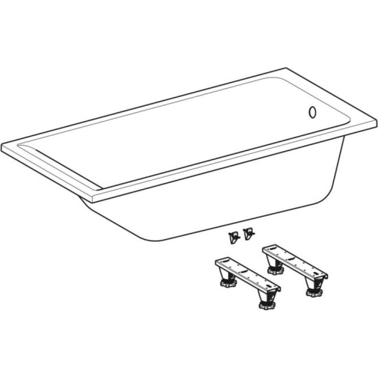 Ванна Geberit Selnova Square 160x75 (554.383.01.1)