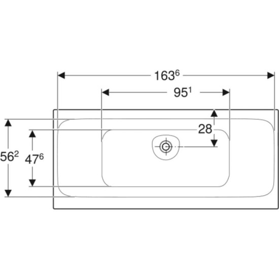 Ванна Geberit Tawa Slim rim Duo 170x75 (554.123.01.1)