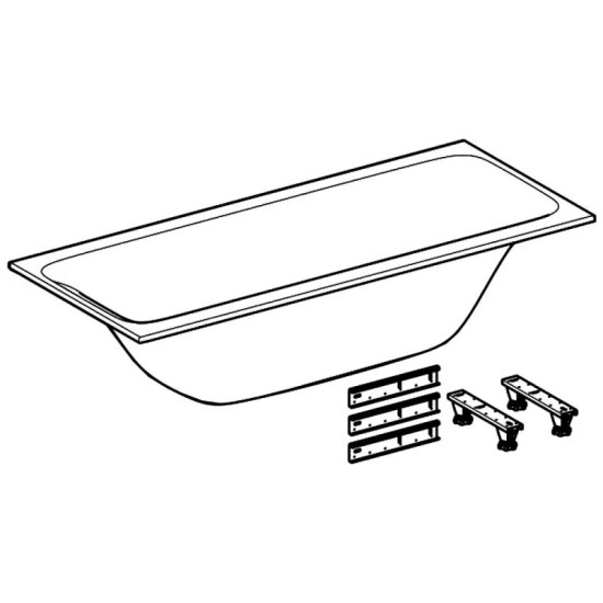 Ванна Geberit Tawa Slim rim Duo 190x90 (554.125.01.1)
