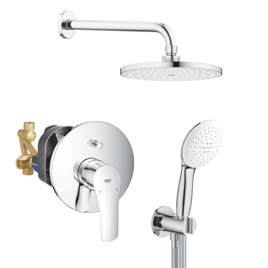 Душевая система скрытого монтажа Grohe Eurosmart New Tempesta 200 хром (UA25183003)
