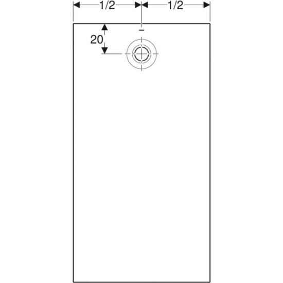 Душовий піддон Geberit Olona 140x80x4см білий/матовий (550.768.00.1)