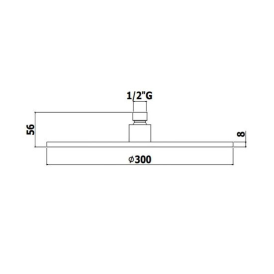 Лейка для верхнего душа Paffoni Master King медовое золото (ZSOF079HG)