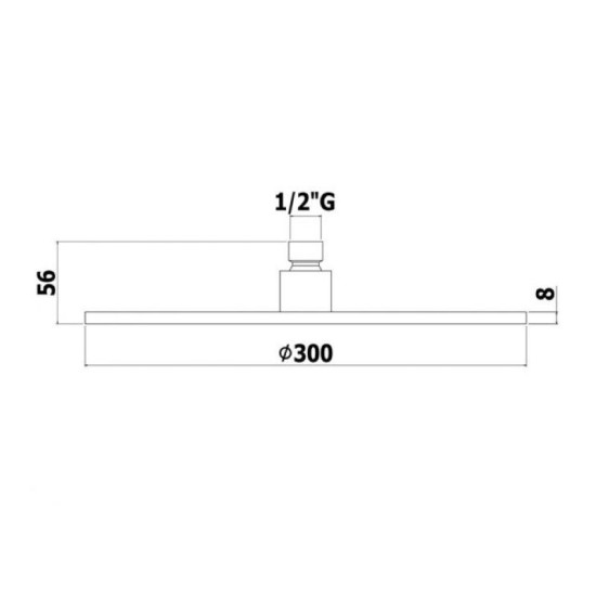 Лійка для верхнього душу Paffoni MASTER KING Tondo білий (ZSOF079BO)