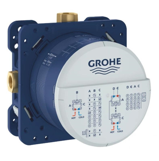 Душова система прихованого монтажа Grohe Eurosmart Tempesta 250 чорний матовий UA26415SC9