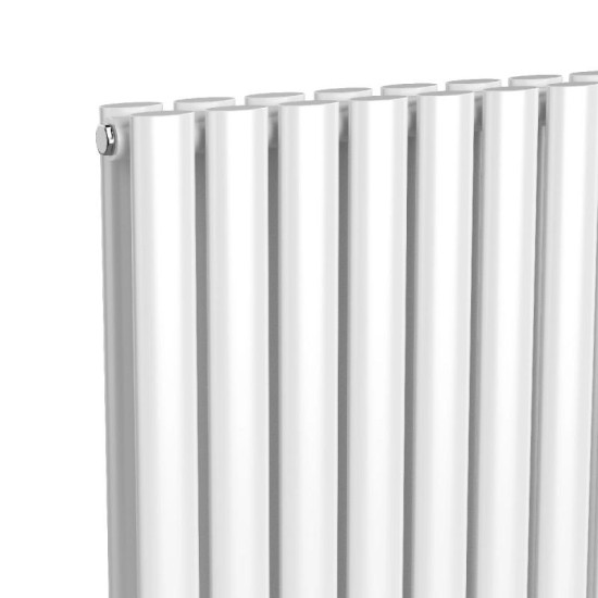 Вертикальный радиатор NAVIN Ellipse double 480x1800-8, anticor, белый 02-145033-4818