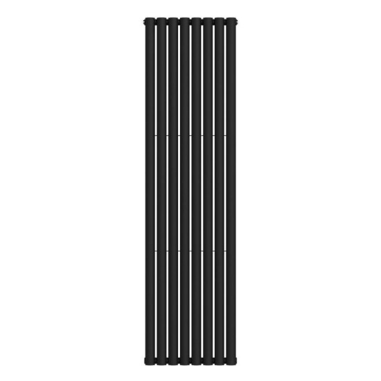 Вертикальний радіатор NAVIN Ellipse double 480x1800-8, anticor, чорний муар 02-245033-4818