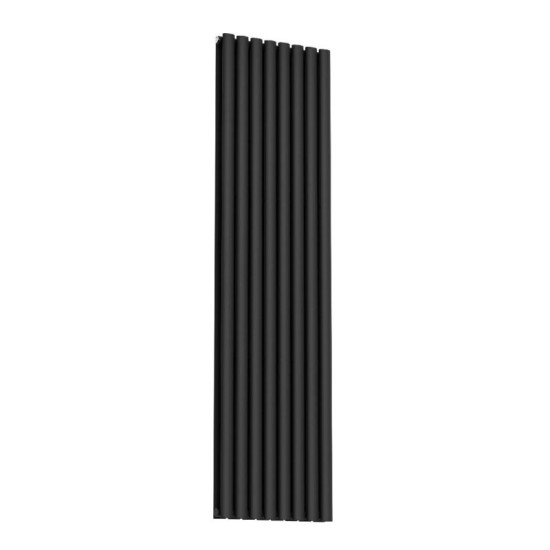 Вертикальний радіатор NAVIN Ellipse double 480x1800-8, anticor, чорний муар 02-245033-4818