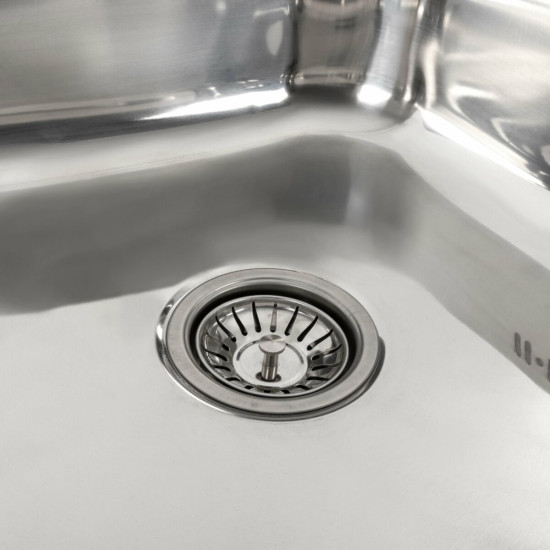 Кухонна мийка Valeso Полірована 8050 L (0,7/160 мм)