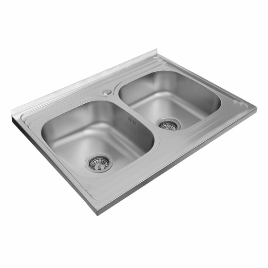Кухонна мийка Valeso Сатин 8060D (0,7/180 мм)