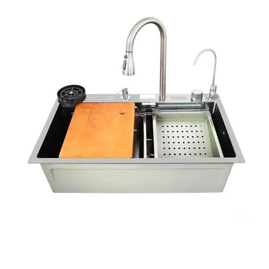 Кухонная мойка Zerix ZH7546-SET-07.SUS304 DECOR (ZX5684)