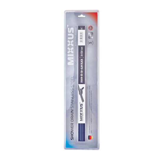 Лінійний трап Mixxus Drain-05-50-Slim Black (30x500мм) (Чорний) (MI6168)
