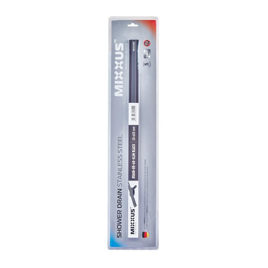 Лінійний трап Mixxus Drain-05-60-Slim Black (30x600 мм) (Чорний) (MI6169)
