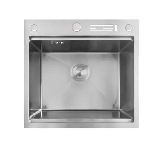 Кухонна мийка Mixxus MH5050 NANO-SILVER (3.0/0.8) (MX1939)