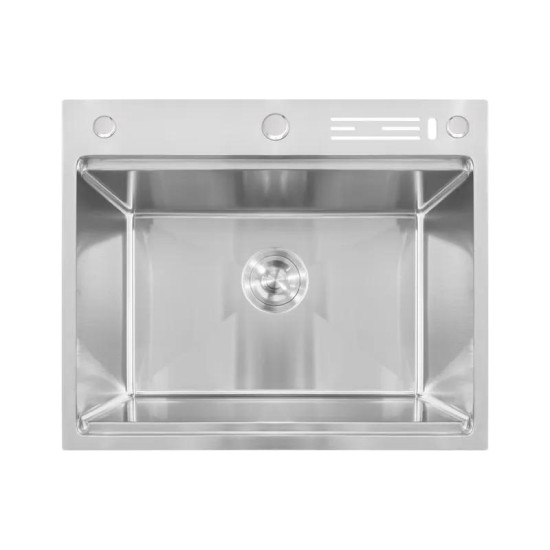 Кухонная мойка Mixxus MH6050 NANO-SILVER (3.0/0.8) (MX1941)