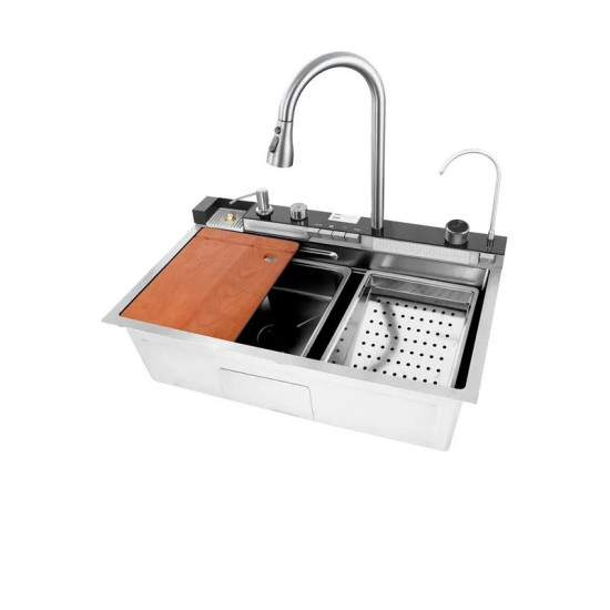 Кухонная мойка Mixxus MH7546-SET-06.SUS304 DECOR (MX9577)