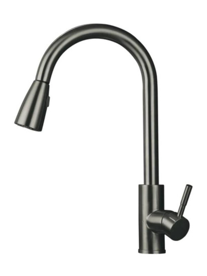 Кухонний змішувач з висувним виливом Mixxus SUS-014-B Graphite (MI6564)