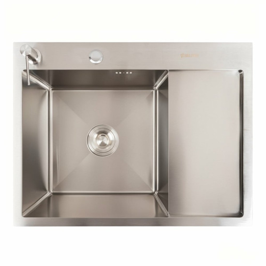 Кухонная мойка Valeso Handmade CM 65x50 L (круглый сифон 3,0/0,8)