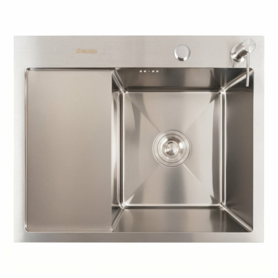 Кухонна мийка Valeso Handmade CM 65x50 R (круглий сифон 3,0/0,8)