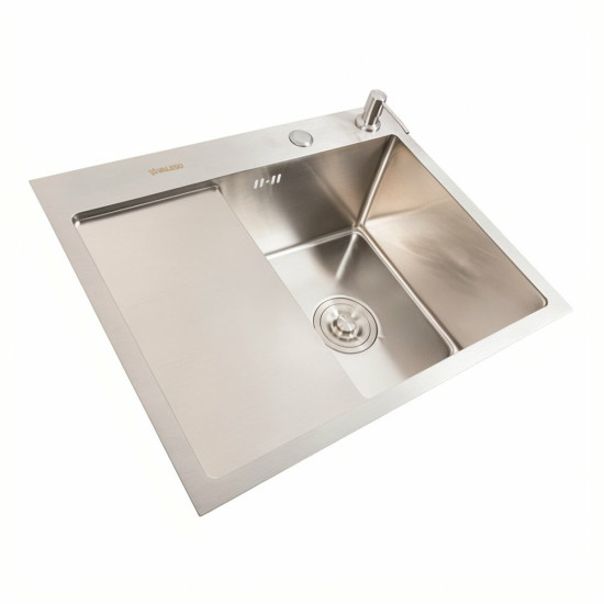 Кухонна мийка Valeso Handmade CM 65x50 R (круглий сифон 3,0/0,8)