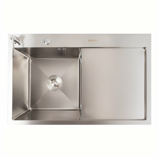 Кухонна мийка Valeso Handmade CM 78x50 L (круглий сифон 3,0/0,8)