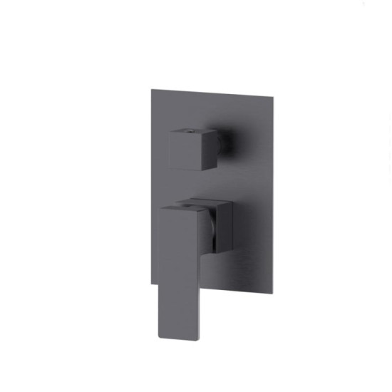 Душевая система скрытого монтажа Qtap Gemini QTGEM114GMB45704 Gunmetal Black PVD