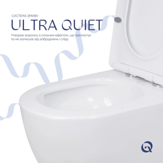 Унитаз-компакт Qtap Jay Ultra Quiet с сидением Soft-close 640x360x835 мм QT07222175TW White