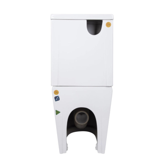 Унитаз-компакт Qtap Jay Ultra Quiet с сидением Soft-close 640x360x835 мм QT07222175TW White