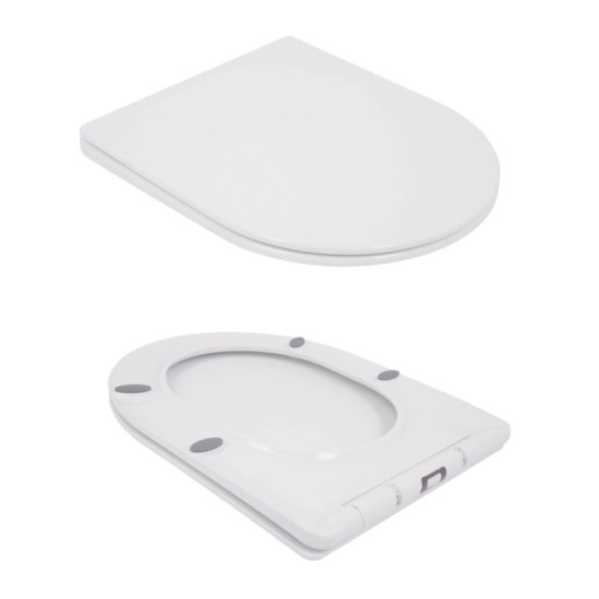 Унитаз-компакт Qtap Jay Ultra Quiet с сидением Soft-close 640x360x835 мм QT07222175TW White