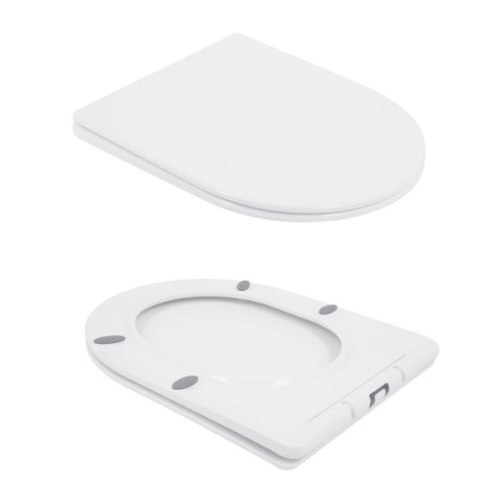 Унітаз-компакт Qtap Swan Ultra Quiet із сидінням Soft-close 640x360x835 мм QT16222182TW White