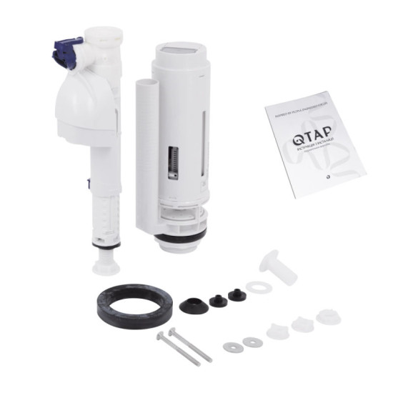 Унітаз-компакт Qtap Swan Ultra Quiet із сидінням Soft-close 640x360x835 мм QT16222182TW White