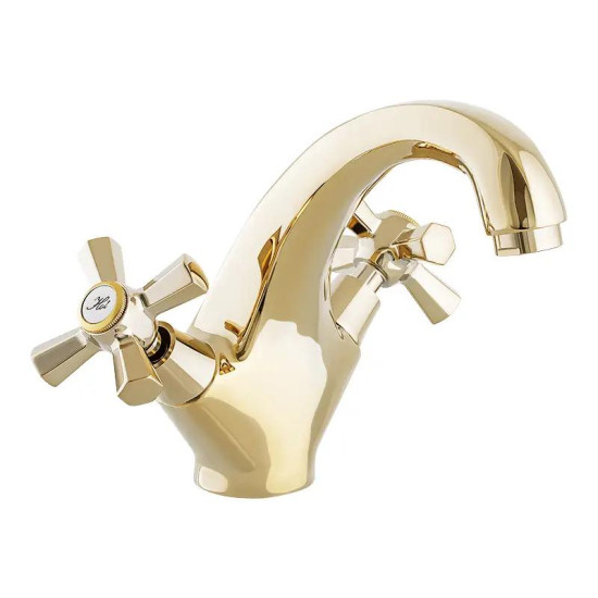 Змішувач для раковини Mixxus PREMIUM RETRO GOLD-161 (MI5848)