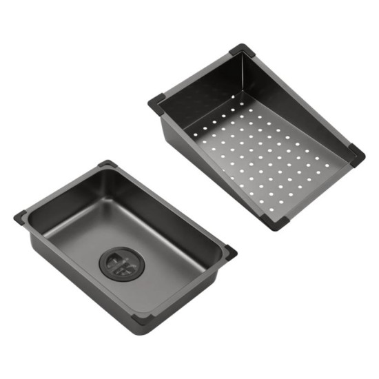 Кухонная мойка Kroner KRP Schwarze - SET7545NB PVD (3.0/0.8 мм)