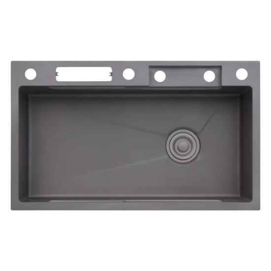 Кухонная мойка Kroner KRP Schwarze - SET7545NG PVD (3.0/0.8 мм)