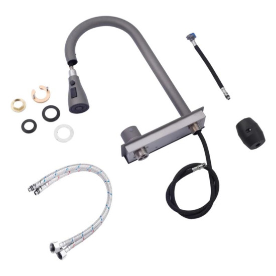 Кухонная мойка Kroner KRP Schwarze - SET7545NG PVD (3.0/0.8 мм)