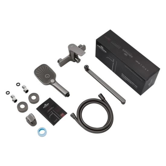Смеситель для ванны Kroner KRP Makon-GRP070 (CV033861)