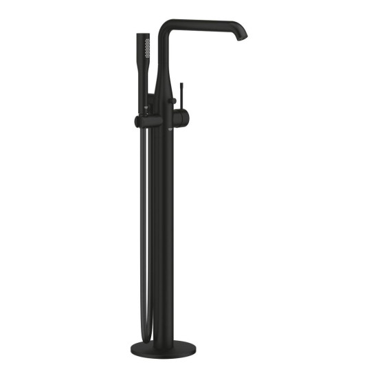 Смеситель для ванны напольный Grohe Essence черный матовый (25248KF1)