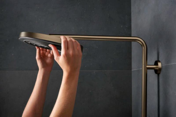 Душова система Hansgrohe PULSIFY S PURO Showerpipe 260 24222140 шліфована бронза