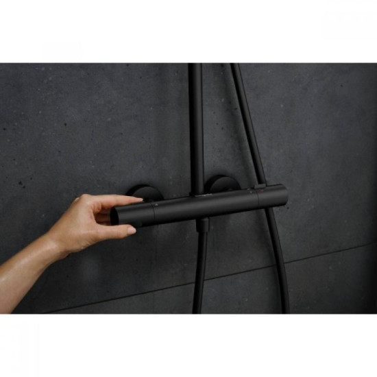 Душова система Hansgrohe PULSIFY S PURO Showerpipe 260 24222670 чорний матовий