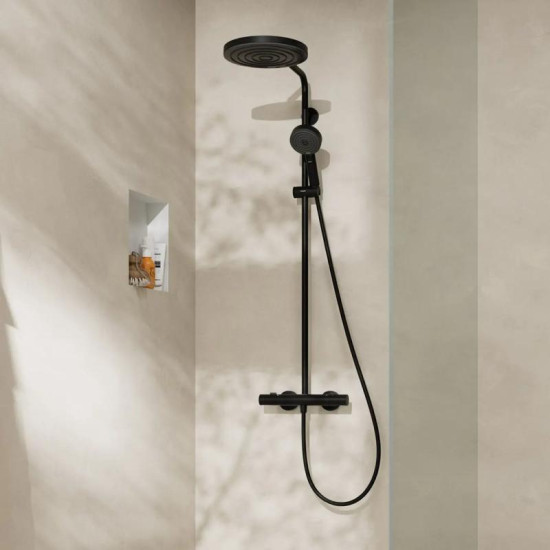 Душова система Hansgrohe PULSIFY S PURO Showerpipe 260 24237670 чорний матовий