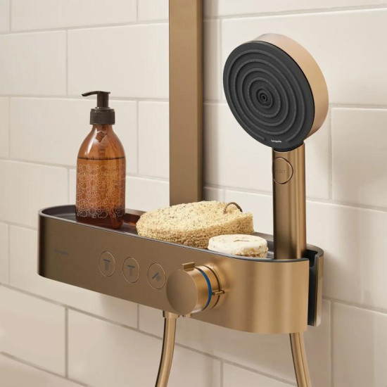 Душевая система Hansgrohe PULSIFY Showerpipe 260 24240140 шлифованная бронза