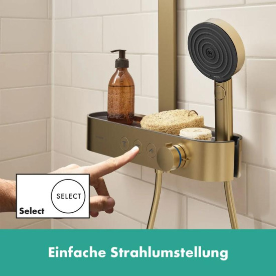 Душевая система Hansgrohe PULSIFY Showerpipe 260 24240140 шлифованная бронза