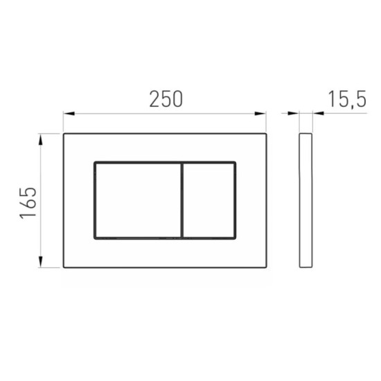 Панель змиву Volle Grande Evo 2220.011007 blanco