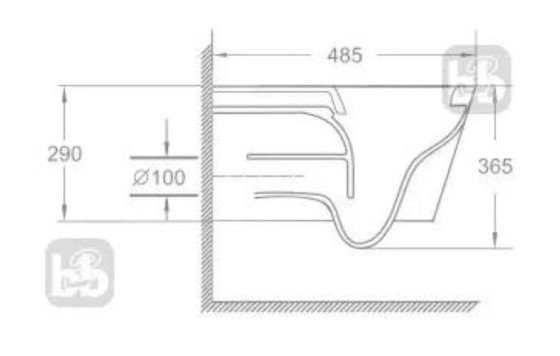 Унітаз підвісний Imprese Kubik c06810233TW